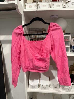 Women’s Pink Long-Sleeve Top